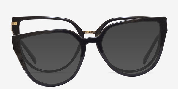 Vive Clip-On Noir Plastic-metal Montures de lunettes de vue