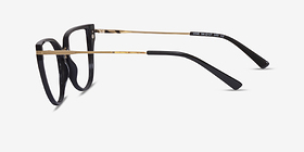 Vive Clip-On Noir Plastic-metal Montures de lunettes de vue d'EyeBuyDirect, Vue de Côté