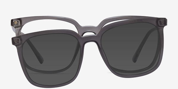 Coppi Clip-On Gris Plastique Montures de lunettes de vue