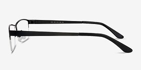 Fife Noir Métal Montures de lunettes de vue d'EyeBuyDirect, Vue de Côté