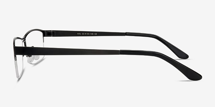 Fife Noir Métal Montures de lunettes de vue d'EyeBuyDirect