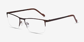 Variable Brun Métal Montures de lunettes de vue d'EyeBuyDirect, Vue d'Angle