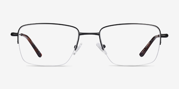 Dominic Noir Métal Montures de lunettes de vue d'EyeBuyDirect