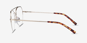 Breathe Doré Métal Montures de lunettes de vue d'EyeBuyDirect, Vue de Côté