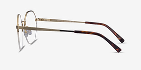 Cowen Doré Métal Montures de lunettes de vue d'EyeBuyDirect, Vue de Côté