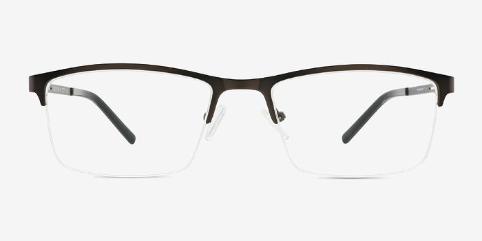 Algorithm Gunmetal Métal Montures de lunettes de vue d'EyeBuyDirect