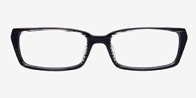 Brighton Black/Clear Plastique Soleil de Lunette de vue d'EyeBuyDirect, Vue de Face