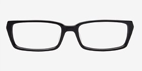 Brighton Noir Plastique Soleil de Lunette de vue d'EyeBuyDirect, Vue de Face