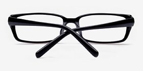 Brighton Noir Plastique Soleil de Lunette de vue d'EyeBuyDirect, Vue Rapprochée