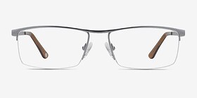 Lake Gris Titanium Montures de lunettes de vue d'EyeBuyDirect, Vue de Face