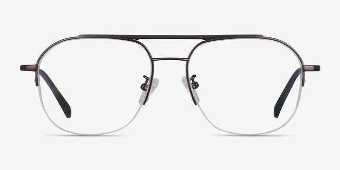 Conrad Gunmetal Titanium Montures de lunettes de vue d'EyeBuyDirect