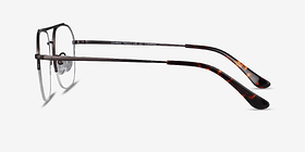 Conrad Gunmetal Titanium Montures de lunettes de vue d'EyeBuyDirect, Vue de Côté