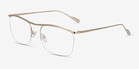 Zylo Doré Titanium Montures de lunettes de vue d'EyeBuyDirect, Vue d'Angle