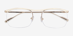 Zylo Doré Titanium Montures de lunettes de vue d'EyeBuyDirect, Vue Rapprochée