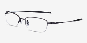 Oakley OX3133 Polished Black Métal Montures de lunettes de vue d'EyeBuyDirect, Vue d'Angle