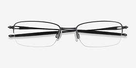 Oakley OX3133 Polished Black Métal Montures de lunettes de vue d'EyeBuyDirect, Vue Rapprochée