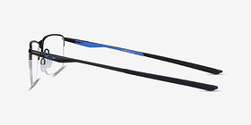 Oakley Socket 5.5 Satin Black & Blue Métal Montures de lunettes de vue d'EyeBuyDirect, Vue de Côté