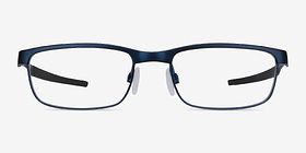 Oakley Steel Plate Powder Midnight Métal Montures de lunettes de vue d'EyeBuyDirect, Vue de Face