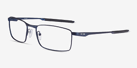 Oakley Fuller Matte Midnight Métal Montures de lunettes de vue d'EyeBuyDirect, Vue d'Angle
