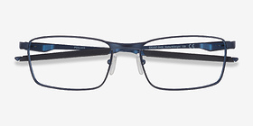 Oakley Fuller Matte Midnight Métal Montures de lunettes de vue d'EyeBuyDirect, Vue Rapprochée