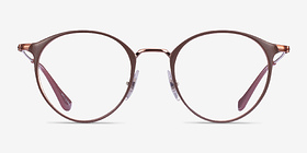 Ray-Ban RB6378 Light Brown Métal Montures de lunettes de vue d'EyeBuyDirect, Vue de Face