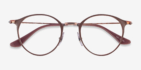 Ray-Ban RB6378 Light Brown Métal Montures de lunettes de vue d'EyeBuyDirect, Vue Rapprochée