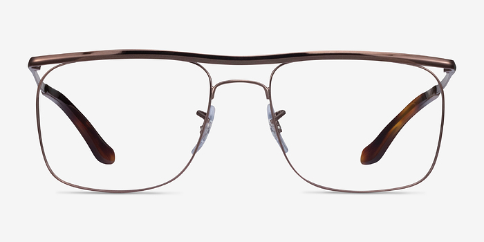 Ray-Ban RB6519 Brun Métal Montures de lunettes de vue d'EyeBuyDirect