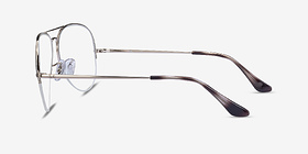 Ray-Ban RB6589 Argenté Métal Montures de lunettes de vue d'EyeBuyDirect, Vue de Côté