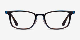 Ray-Ban RB6373M Tortoise Blue Métal Montures de lunettes de vue d'EyeBuyDirect, Vue de Face