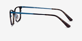 Ray-Ban RB6373M Tortoise Blue Métal Montures de lunettes de vue d'EyeBuyDirect, Vue de Côté