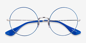 Ray-Ban RB6392 Blue Silver Métal Montures de lunettes de vue d'EyeBuyDirect, Vue Rapprochée