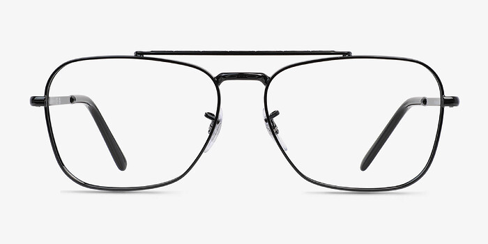 Ray-Ban RB3636V Noir Métal Montures de lunettes de vue d'EyeBuyDirect