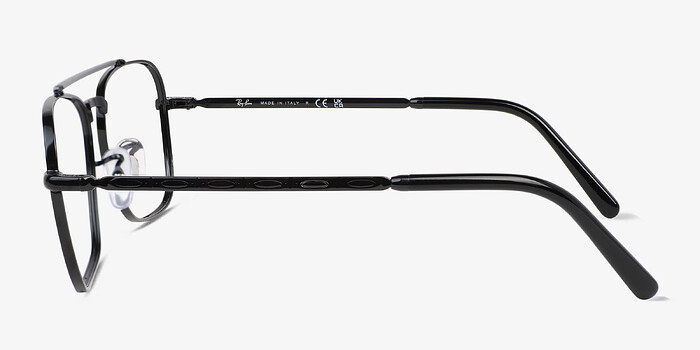 Ray-Ban RB3636V Noir Métal Montures de lunettes de vue d'EyeBuyDirect