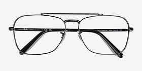 Ray-Ban RB3636V Noir Métal Montures de lunettes de vue d'EyeBuyDirect, Vue Rapprochée