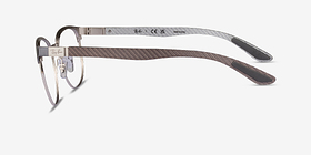 Ray-Ban RB8422 Gray Silver Métal Montures de lunettes de vue d'EyeBuyDirect, Vue de Côté