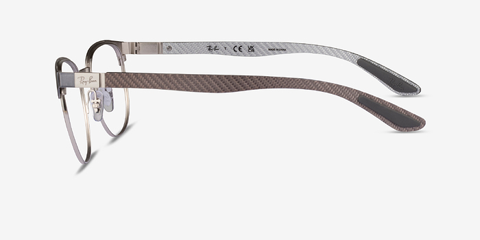 Ray-Ban RB8422 Gray Silver Métal Montures de lunettes de vue d'EyeBuyDirect