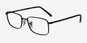 Ray-Ban RB3717V Noir Métal Montures de lunettes de vue d'EyeBuyDirect, Vue d'Angle