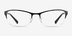 Vogue Eyewear VO4057B Black Silver Métal Montures de lunettes de vue d'EyeBuyDirect, Vue de Face