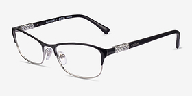 Vogue Eyewear VO4057B Black Silver Métal Montures de lunettes de vue d'EyeBuyDirect, Vue d'Angle