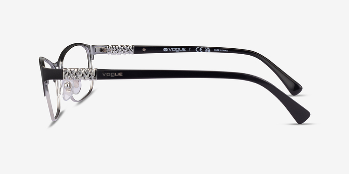 Vogue Eyewear VO4057B Black Silver Métal Montures de lunettes de vue d'EyeBuyDirect