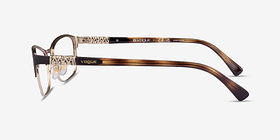 Vogue Eyewear VO4057B Brown Pale Gold Métal Montures de lunettes de vue d'EyeBuyDirect, Vue de Côté