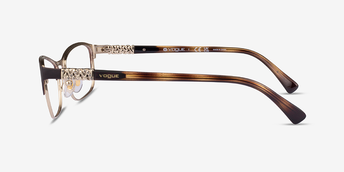 Vogue Eyewear VO4057B Brown Pale Gold Métal Montures de lunettes de vue d'EyeBuyDirect