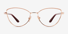 Vogue Eyewear VO4285 Or rose Métal Montures de lunettes de vue d'EyeBuyDirect, Vue de Face