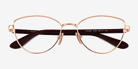 Vogue Eyewear VO4285 Or rose Métal Montures de lunettes de vue d'EyeBuyDirect, Vue Rapprochée