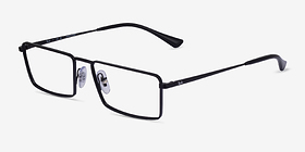 Ray-Ban RB6541 Emy Matte Black Métal Montures de lunettes de vue d'EyeBuyDirect, Vue d'Angle