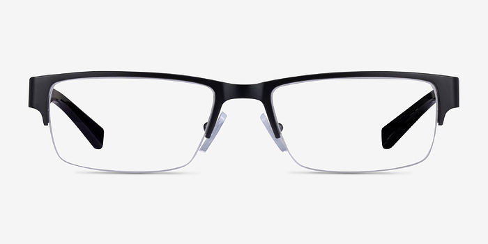 Armani Exchange AX1015 Shiny Black Métal Montures de lunettes de vue d'EyeBuyDirect