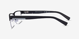 Armani Exchange AX1018 Matte Black Métal Montures de lunettes de vue d'EyeBuyDirect, Vue de Côté