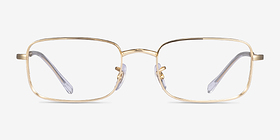 Ray-Ban RB3746V Doré Métal Montures de lunettes de vue d'EyeBuyDirect, Vue de Face