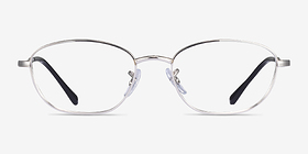 Ray-Ban RB3749V Argenté Métal Montures de lunettes de vue d'EyeBuyDirect, Vue de Face