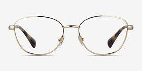 Ralph RA6057 Light Gold Métal Montures de lunettes de vue d'EyeBuyDirect, Vue de Face